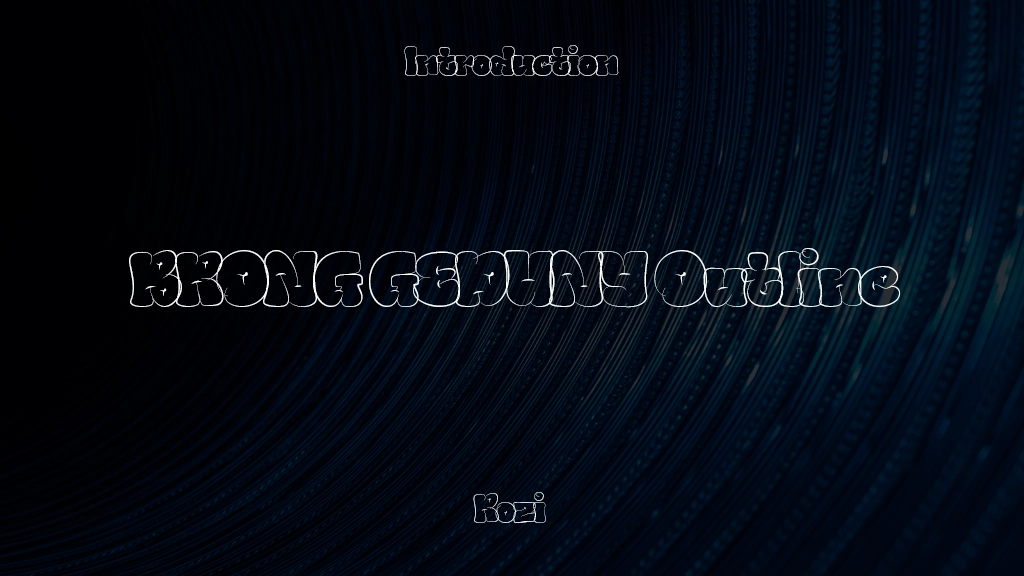 BRONG GEDUNYtrial Outline Font Sample Image 1