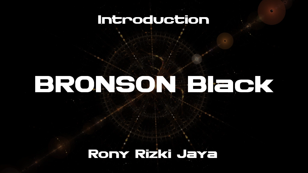 BRONSON Black Font Sample Image 1