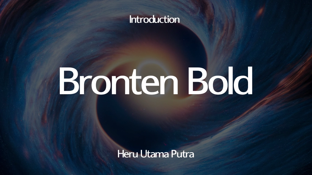 Bronten Bold Font Sample Image 1