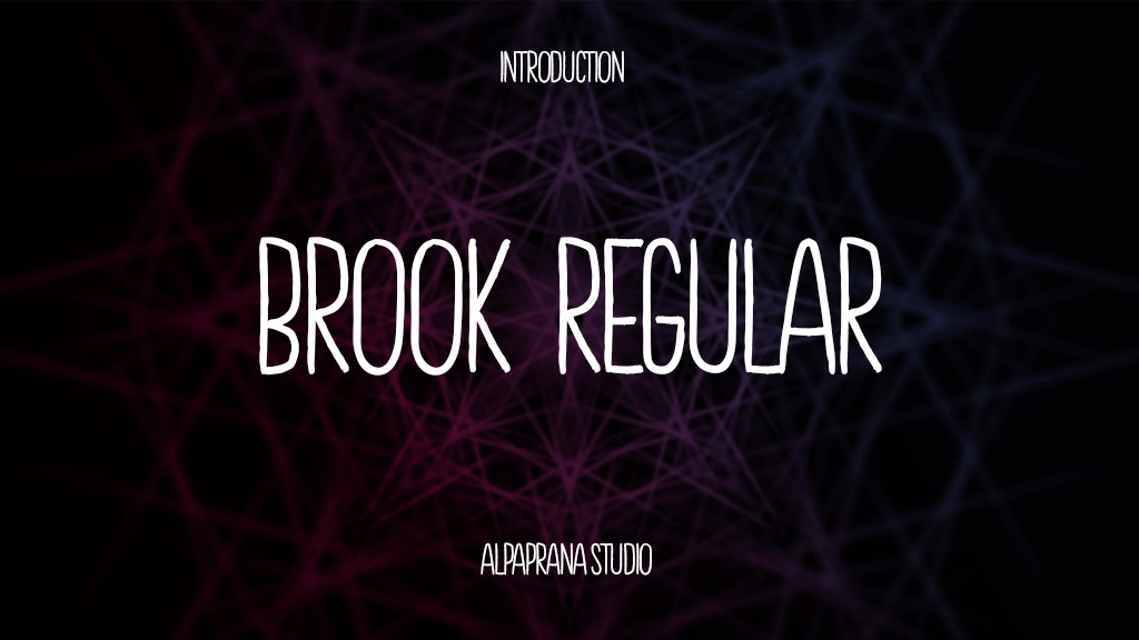 Brook Free Regular Font Sample Image 1