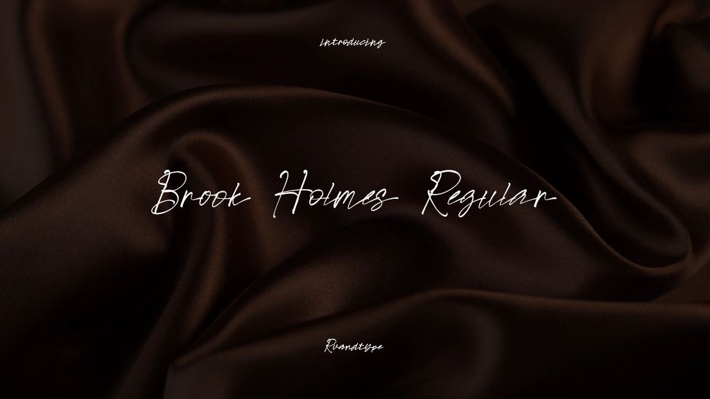 Brook Holmes Regular Font Sample Images  1