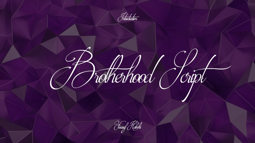 Brotherhood Script Font Sample Image 1