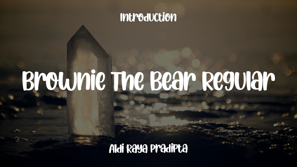 Brownie The Bear Regular Font Sample Image 1