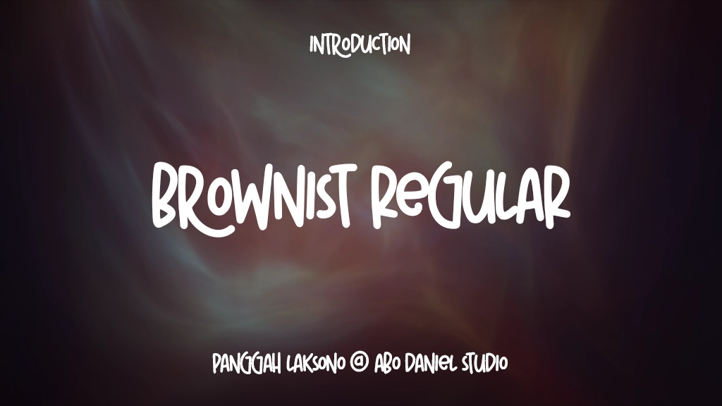 Brownist Regular Font Sample Image 1