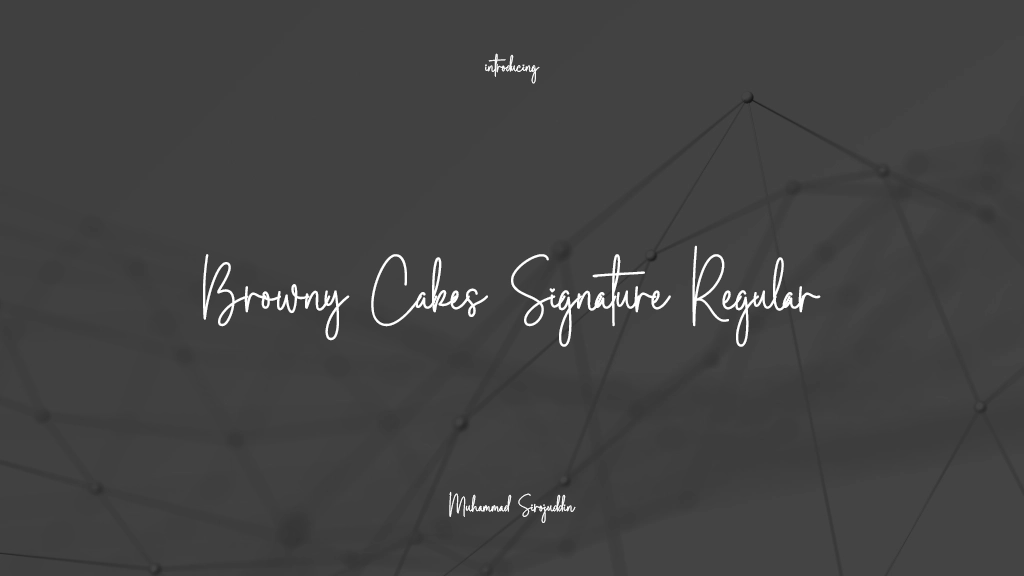 Browny Cakes Signature Regular Font Sample Images  1