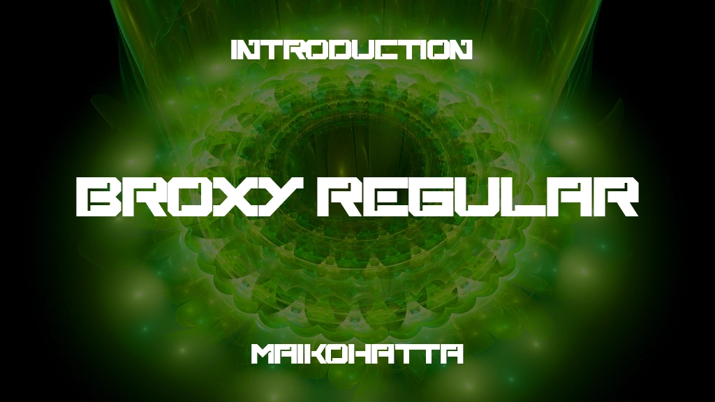 Broxy Regular Font Sample Image 1