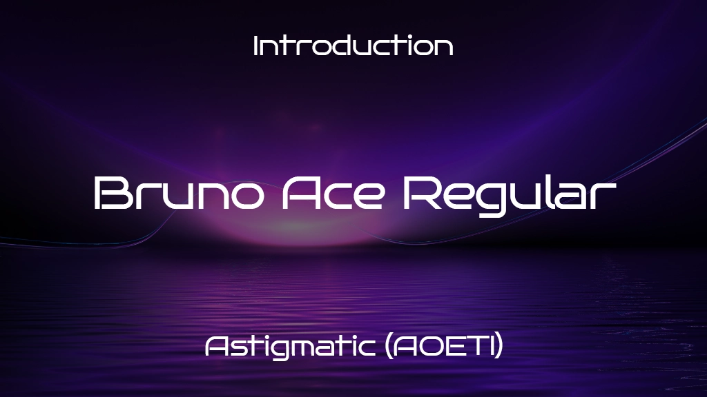 Bruno Ace Regular Font Sample Image 1