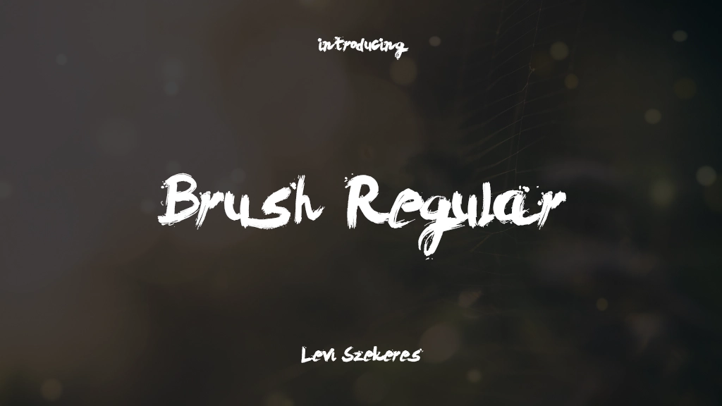 Brush Regular Font Sample Images  1