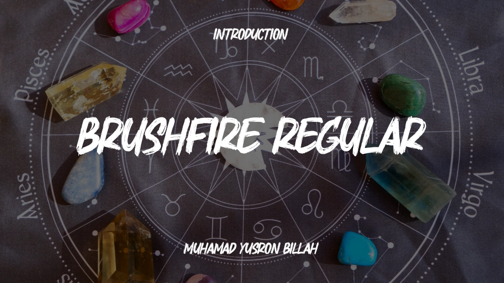 Brushfire Regular Font Sample Image 1