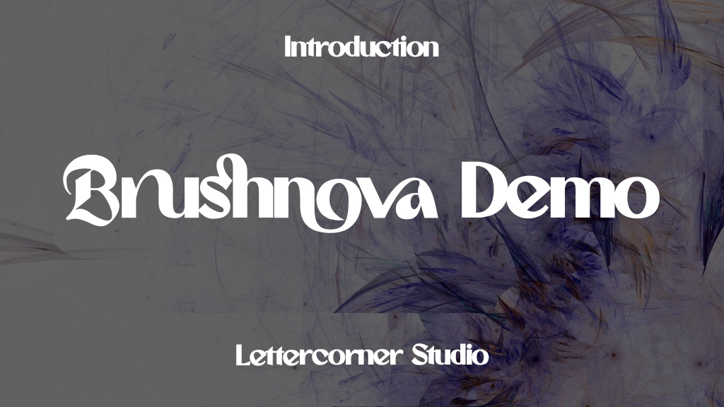 Brushnova Demo Font Sample Image 1