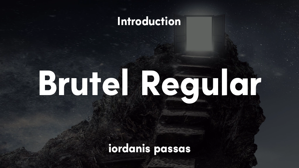 Brutel Regular Font Sample Image 1