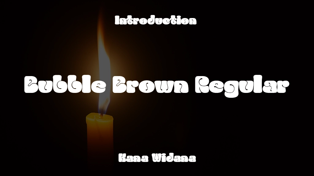 Bubble Brown Regular Font Sample Image 1