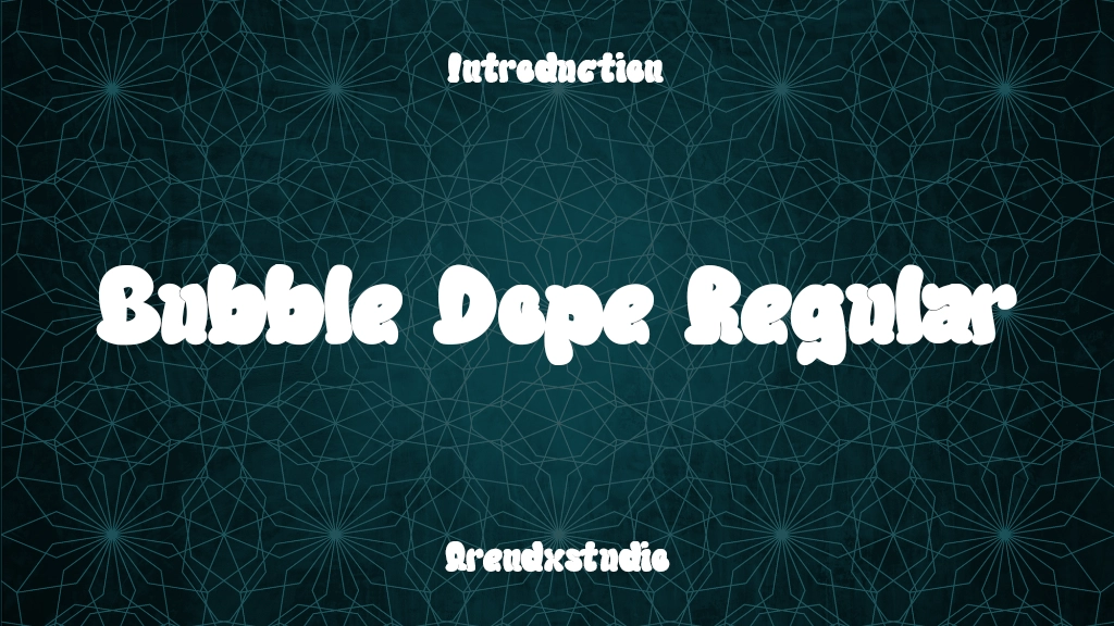 Bubble Dope Regular Font Sample Image 1