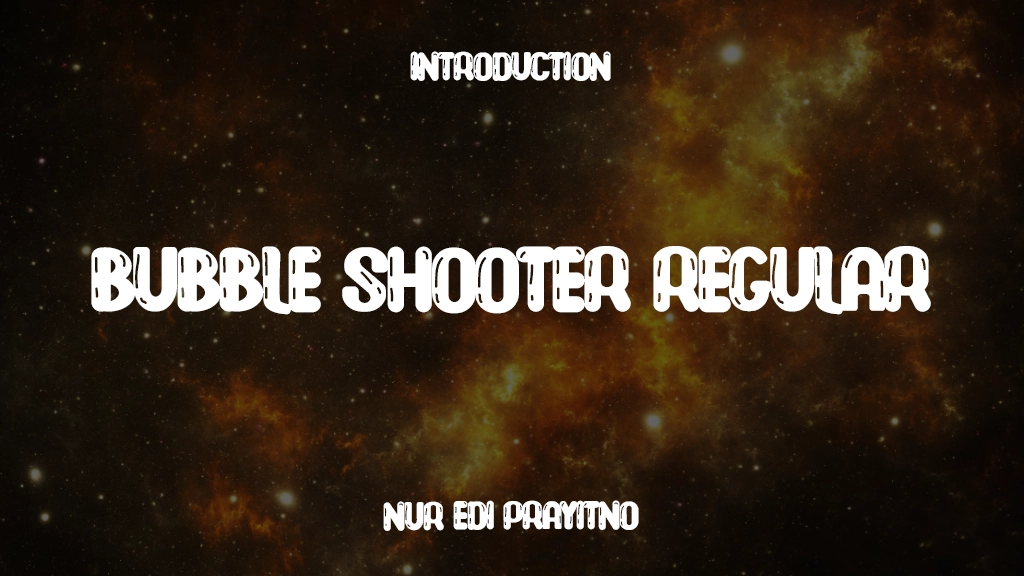 Bubble Shooter Regular Font Sample Image 1