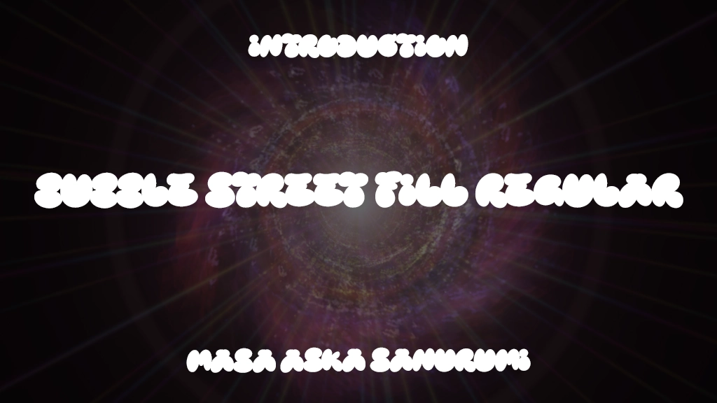 Bubble Street Fill Regular Font Sample Image 1