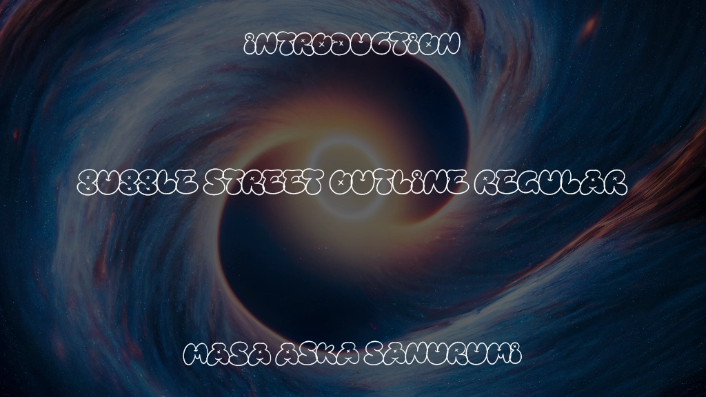 Bubble Street Outline Regular Font Sample Image 1