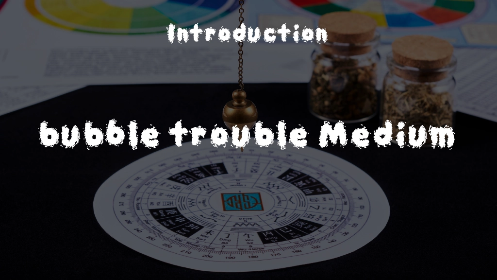 bubble trouble Medium Font Sample Image 1