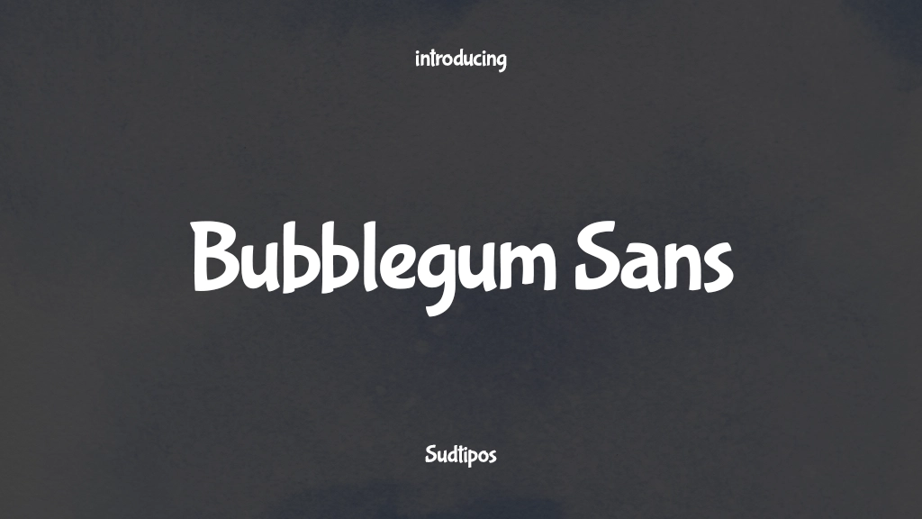 Bubblegum Sans Font Sample Images  1