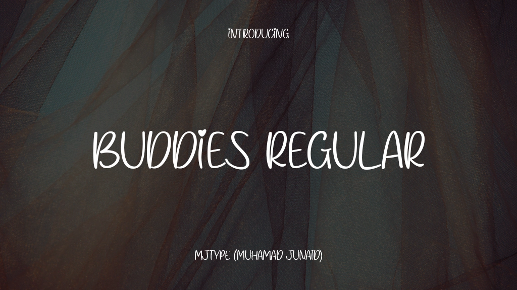 Buddies Regular Imagens de amostra de fonte  1