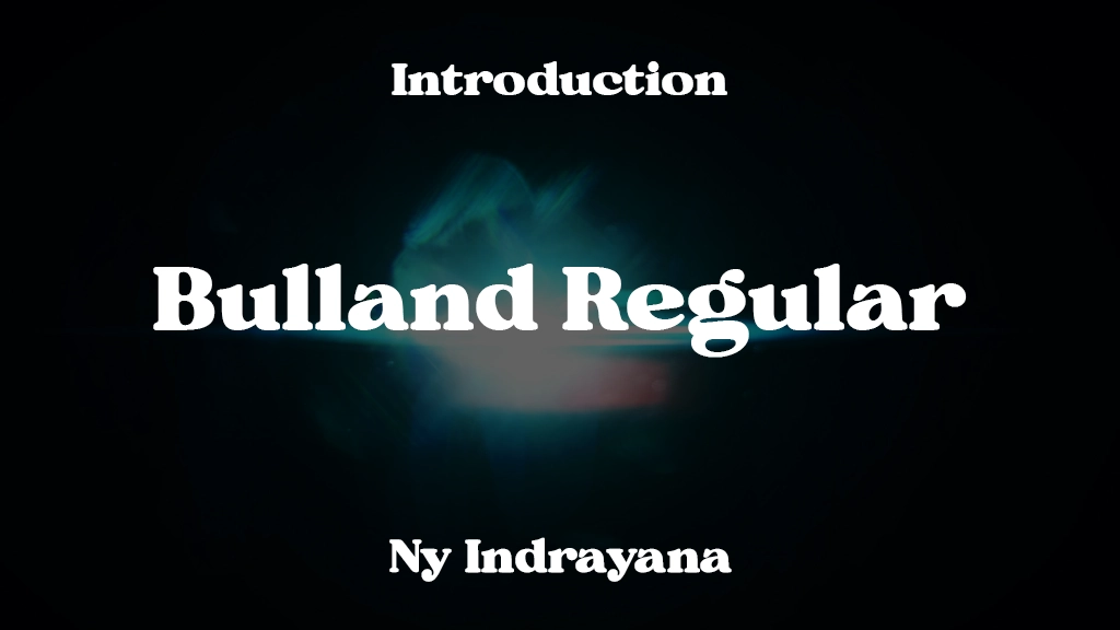 Bulland Regular Font Sample Image 1