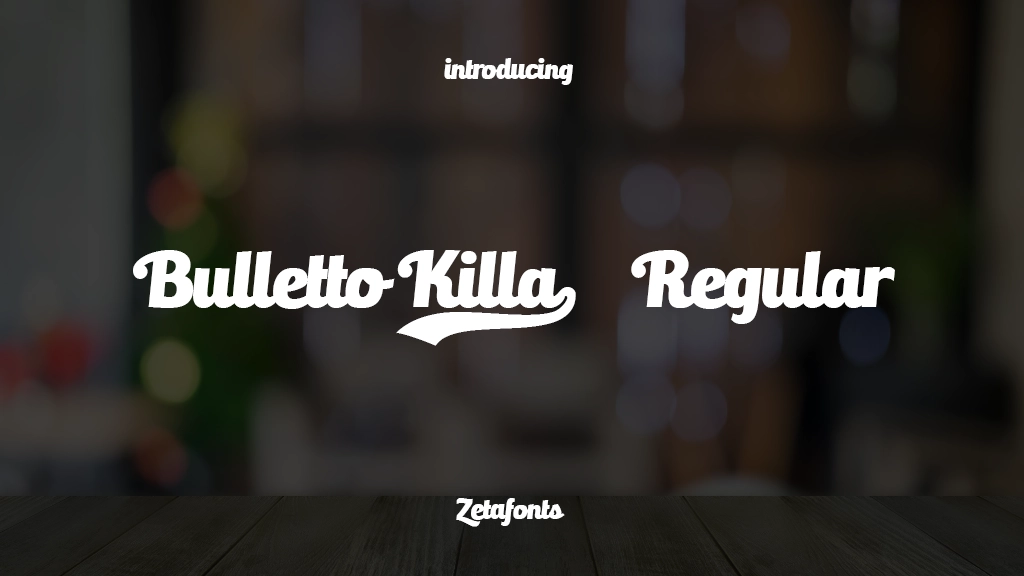 Bulletto Killa¬ Regular Font Sample Images  1