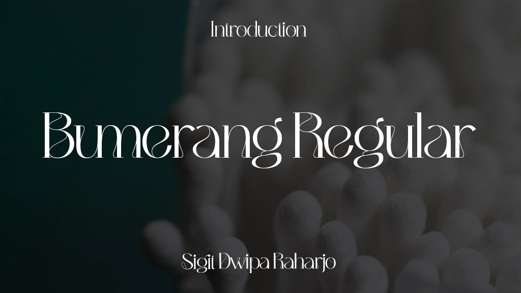 Bumerang Regular Font Sample Image 1