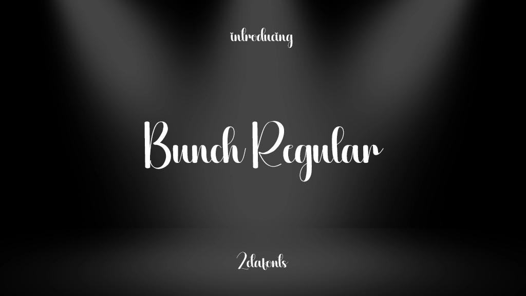 Bunch Regular Font Sample Images  1