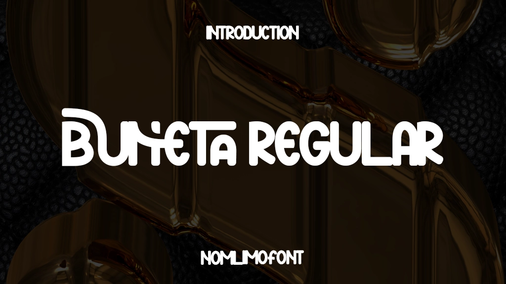 BUNETA Regular Font Sample Image 1