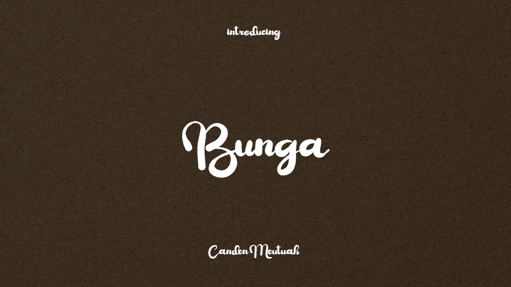 Bunga Font Sample Images  1