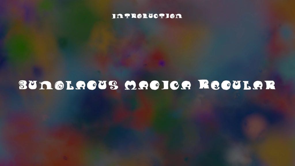 Bunolagus Magica Regular Font Sample Image 1