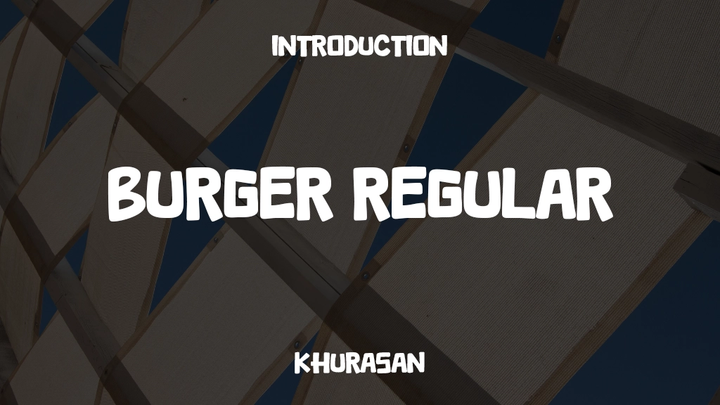 Burger Free Regular Font Sample Image 1