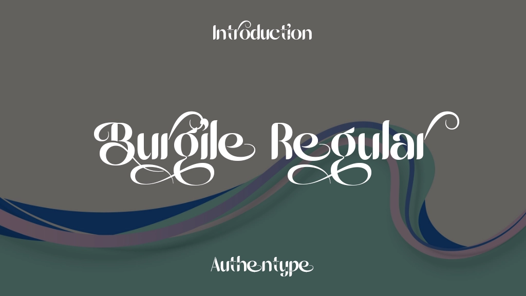 Burgile Trial Regular Font Sample Image 1