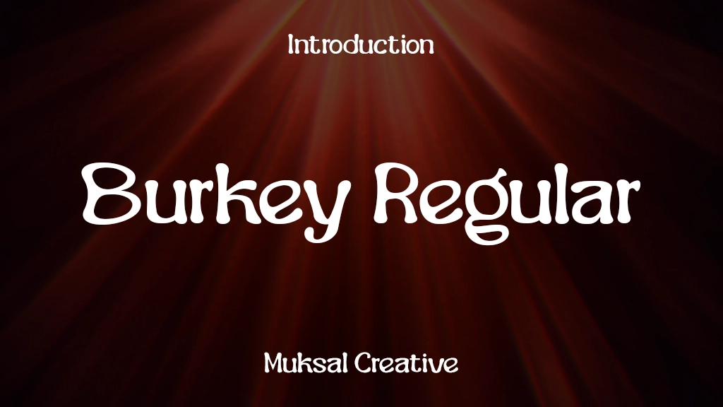 Burkey Regular Font Sample Image 1