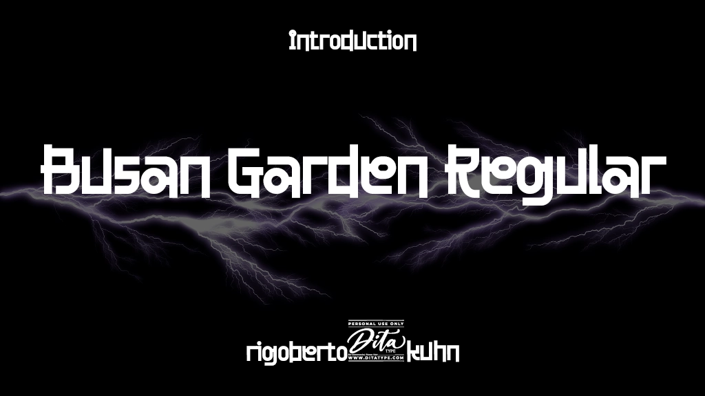 Busan Garden Personal Use Regular Font Sample Image 1