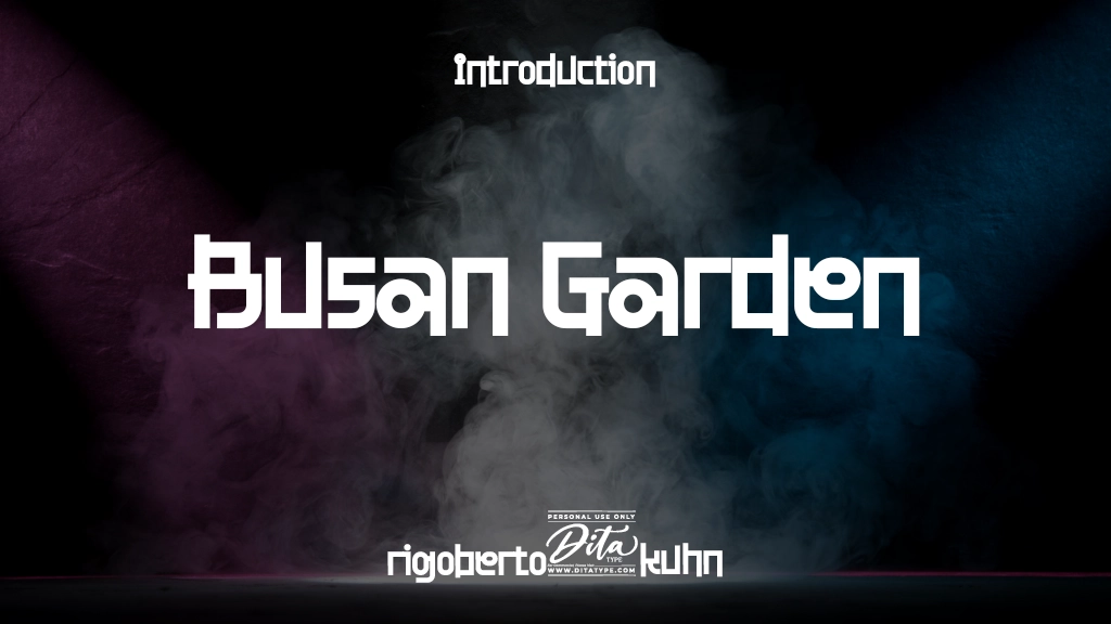 Busan Garden Personal Font Sample Image 1