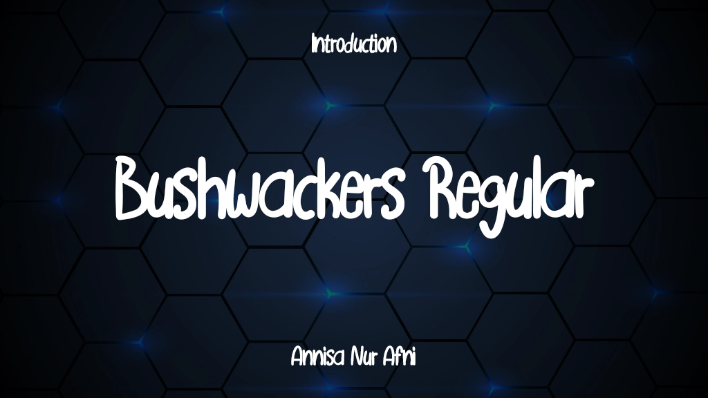 Bushwackers Regular Font Sample Image 1