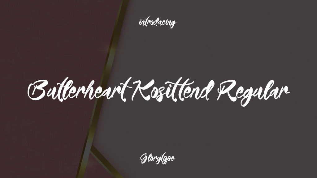 Butlerheart Kosittend Regular Font Sample Images  1