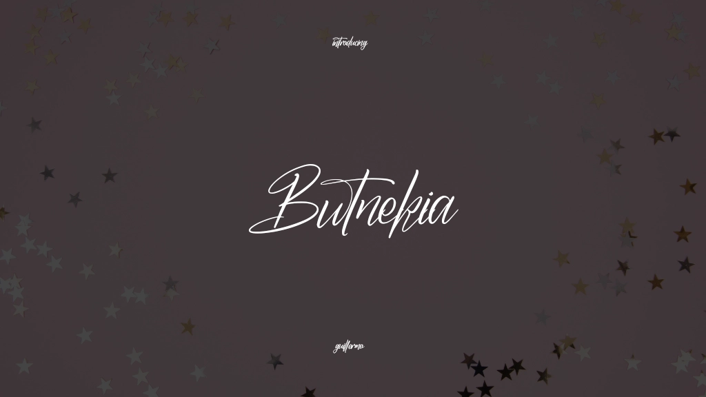 Butnekia Font Sample Images  1