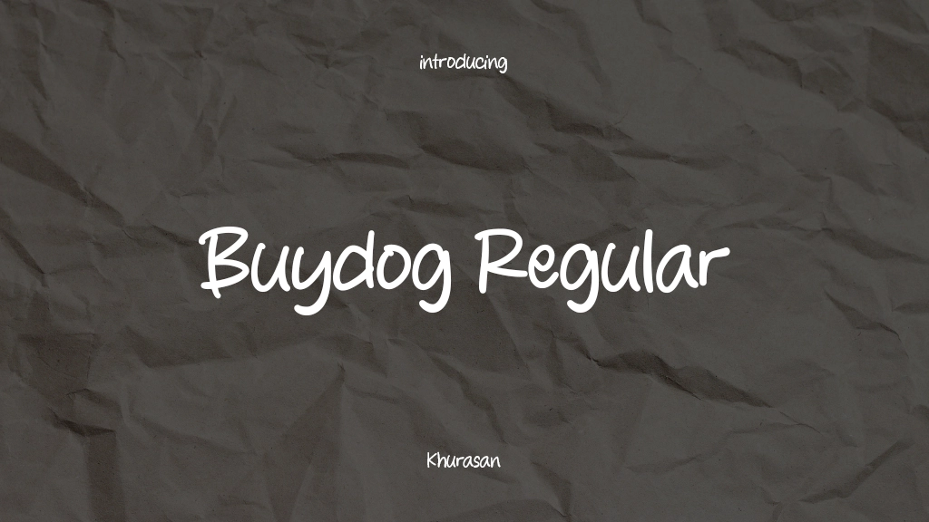 Buydog Regular Font Sample Images  1