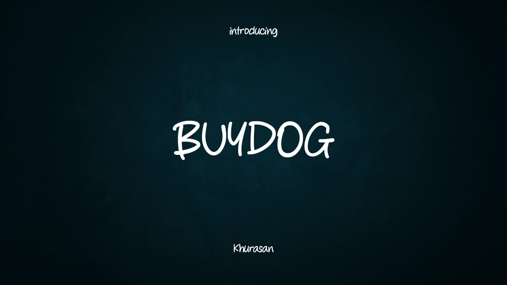 BUYDOG Font Sample Images  1