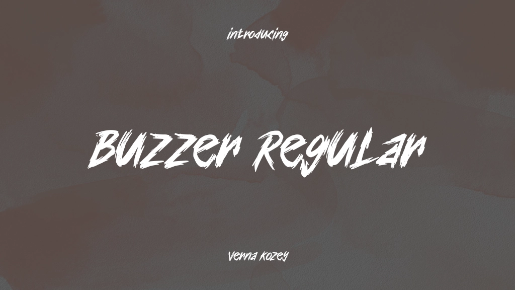 Buzzer Regular Font Sample Images  1