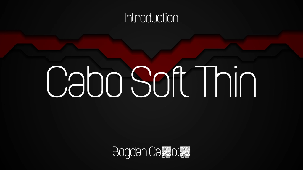 Cabo Soft Thin Demo Font Sample Image 1