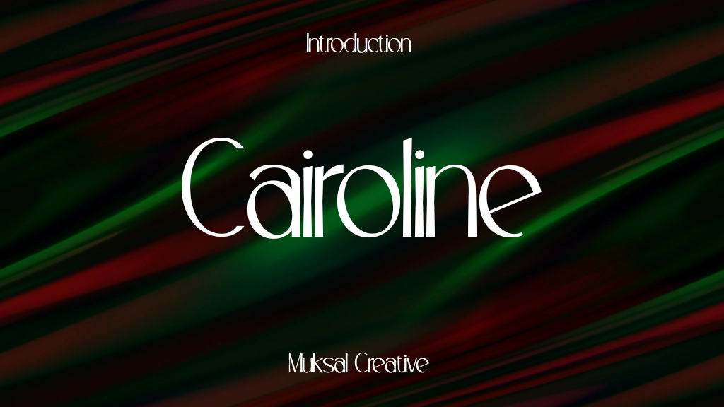 Cairoline Font Font Sample Image 1