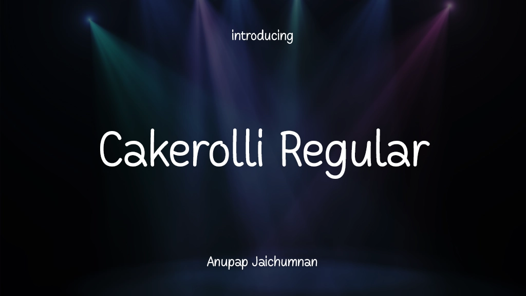 Cakerolli Trial Regular Font Sample Images  1