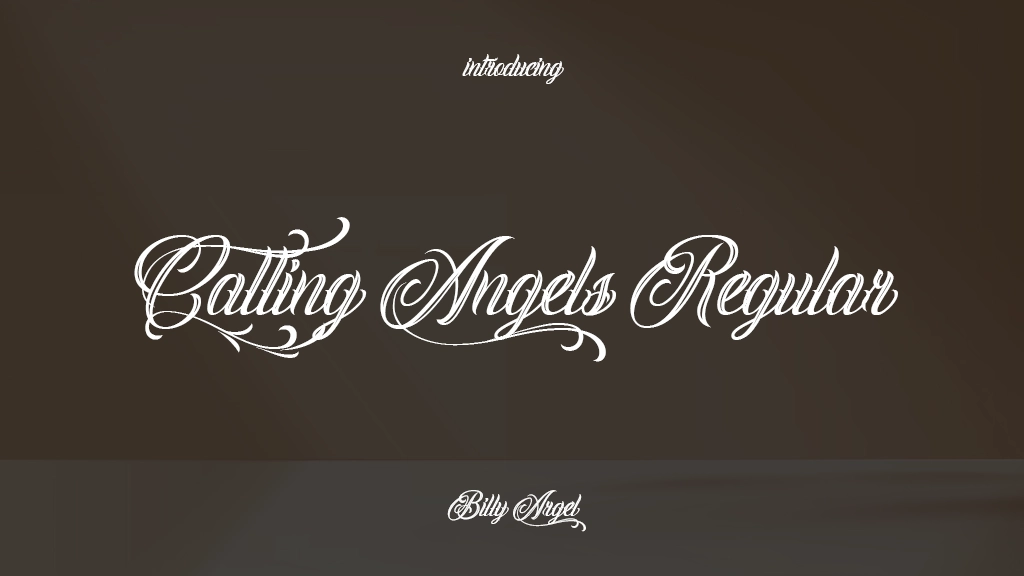 Calling Angels Regular Font Sample Images  2