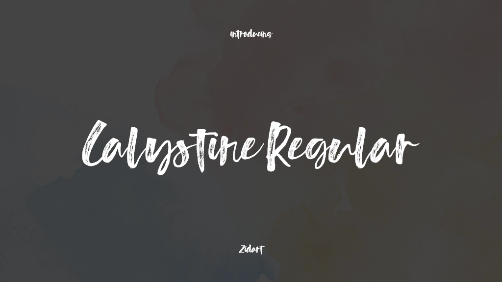 Calystine Regular Font Sample Images  1