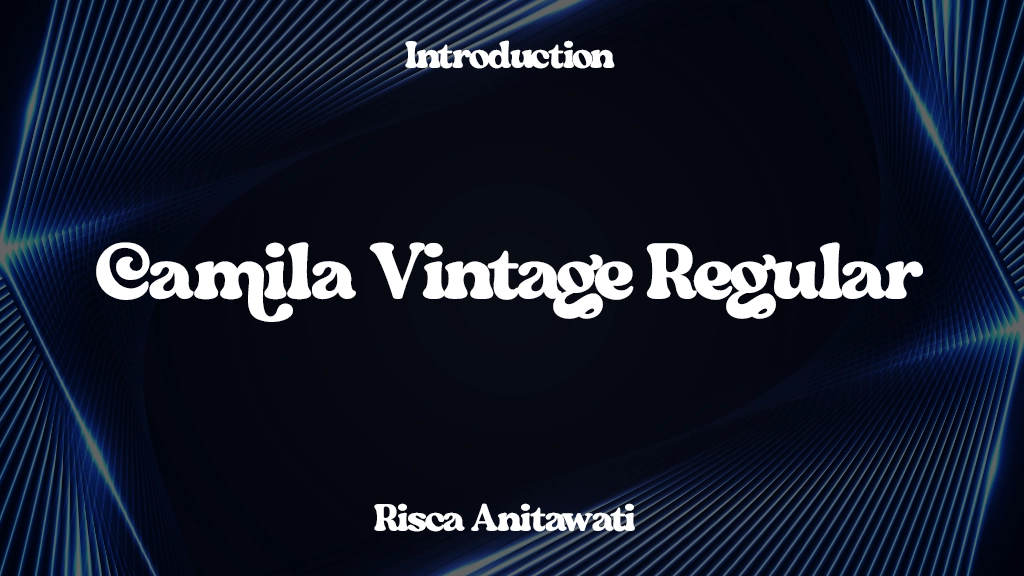 Camila Vintage Regular Font Sample Image 1