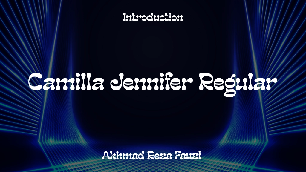 Camilla Jennifer Regular Font Sample Images  1