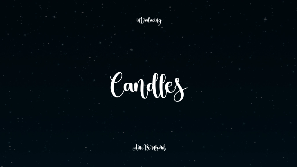 Candles Font Sample Images  1