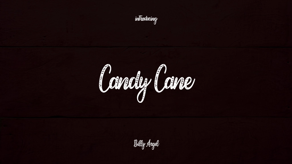 Candy Cane Personal Use Font Sample Images  1